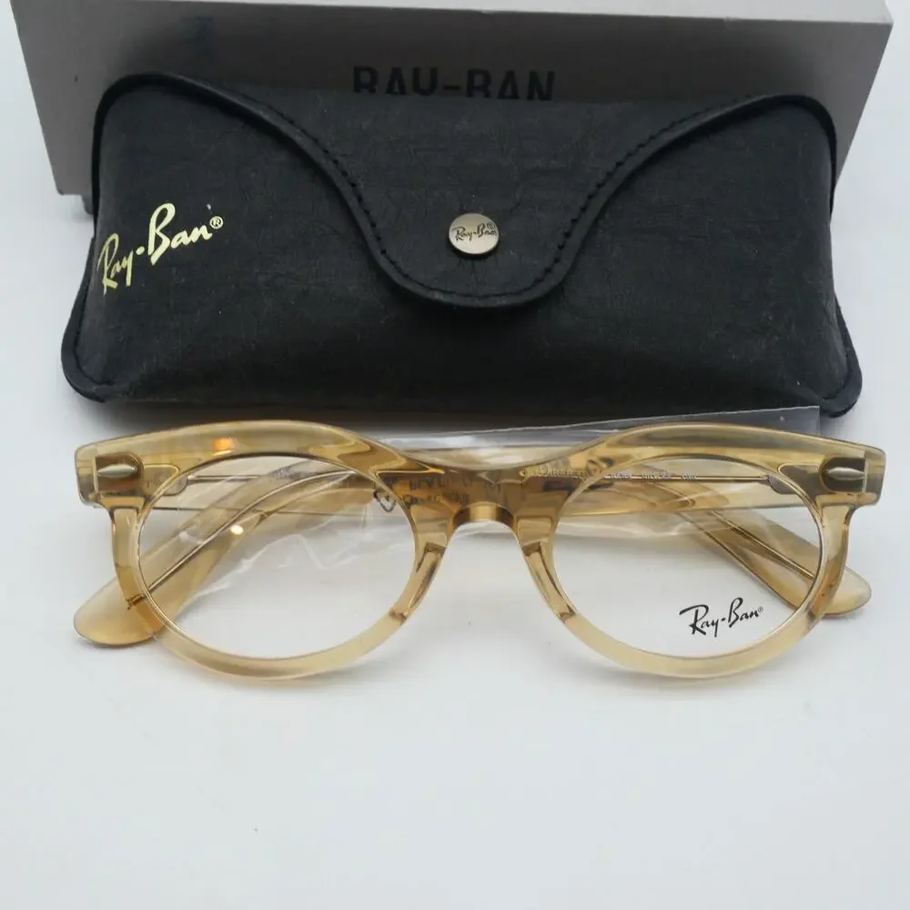 NEW Ray-Ban Wayfarer Oval Photo Waves Brown Color Reactive Eyeglasses Frames